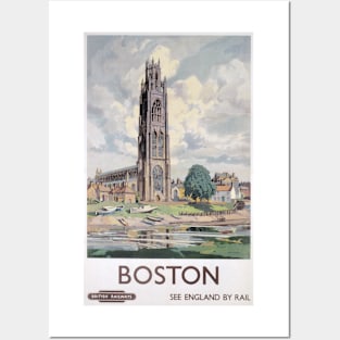 Boston, Lincolnshire - Vintage Railway Travel Poster - 1948-1965 Posters and Art